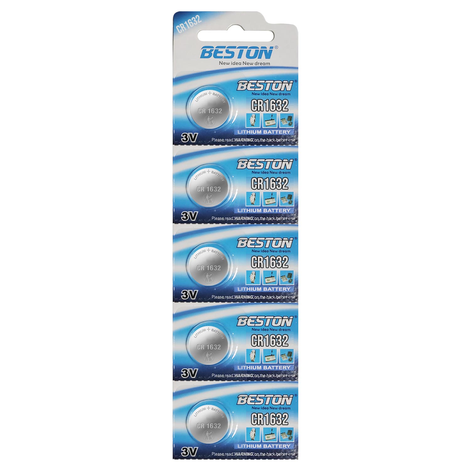 M0774-BESTON PİL DÜĞME 1632 3V (BEŞLİ PAKET) BESTON