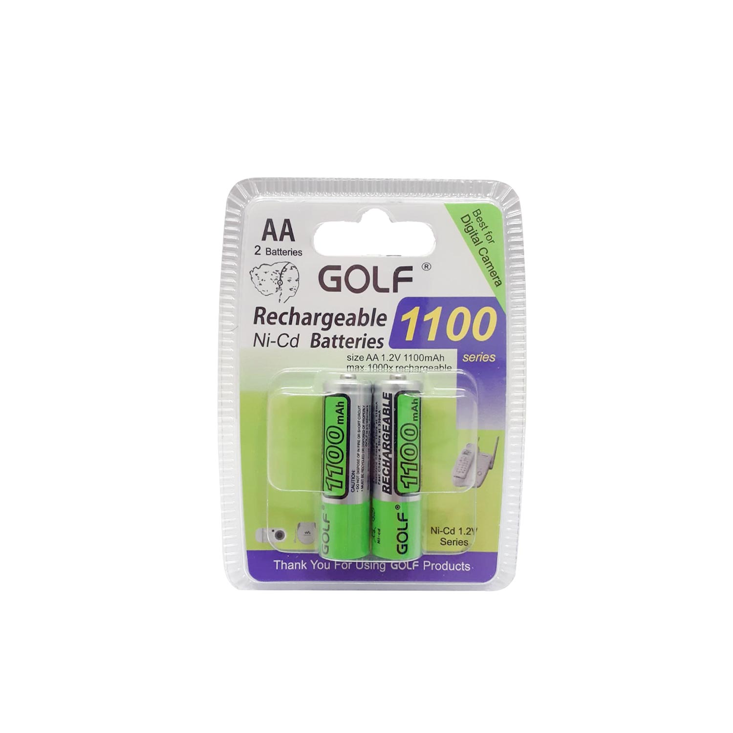 M0604-1100MAH ŞARJLI PİL AA KALEM (TANE FİYATI) GOLF