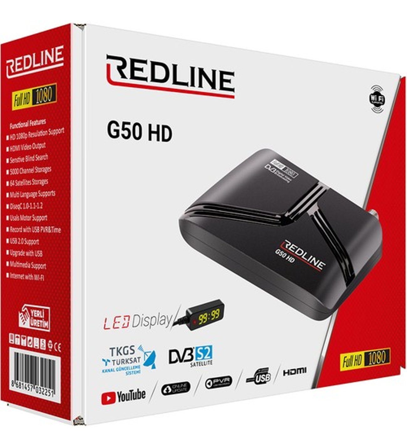 M0788-REDLINE G-50 DİJİTAL GÖZLÜ UYDU