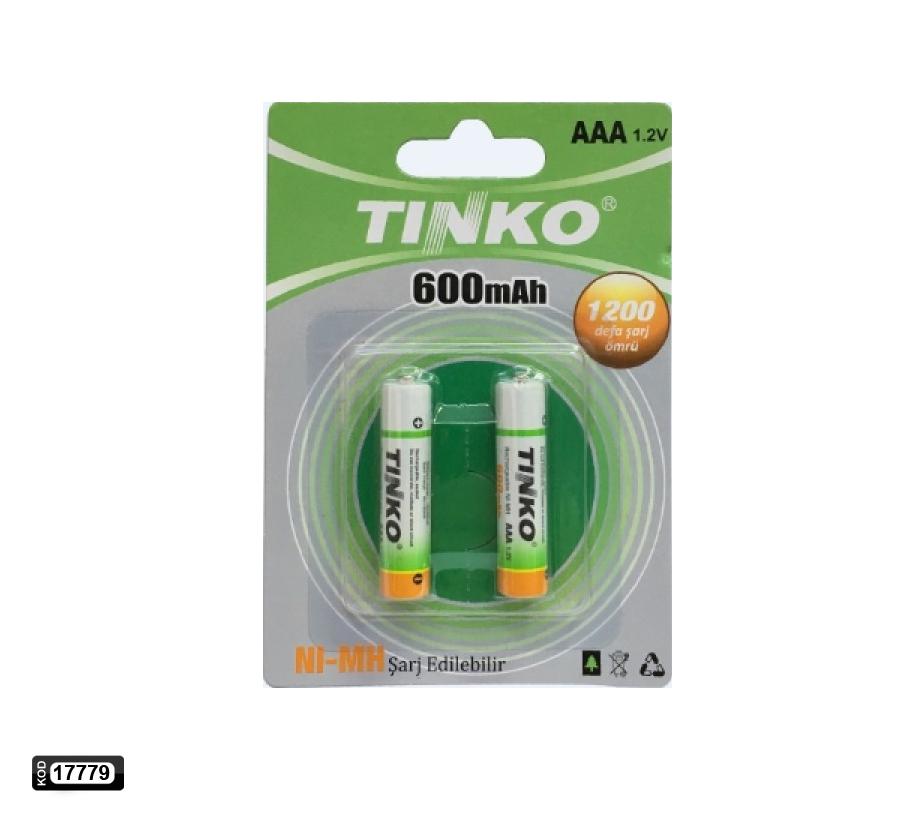 M0301-TINKO 600MA İNCE AAA PİL(TEKLİ FİYATI)