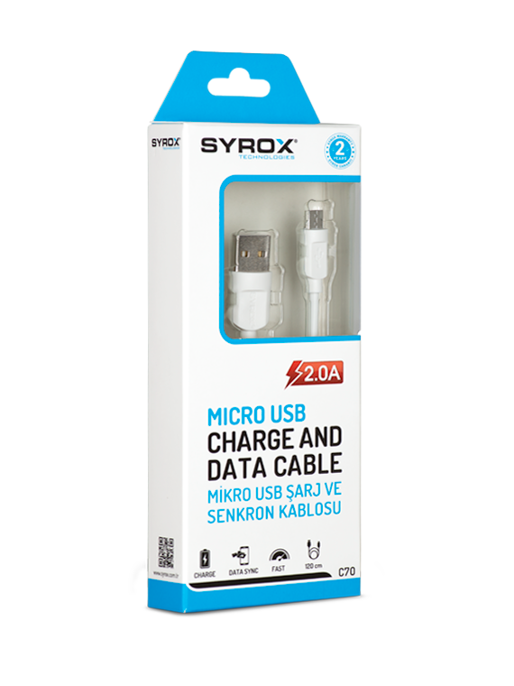 M0232-2A-1,2M-C70-SYROX 2.0A S-6 S-7 USB KABLO