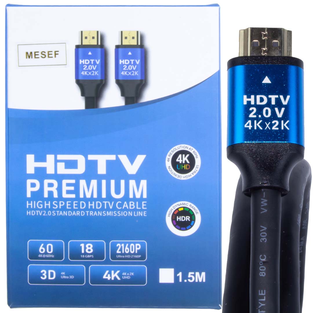 M0922-MESEF KUTULU A KALİTE HDMI KABLO 1.5 MT-4K