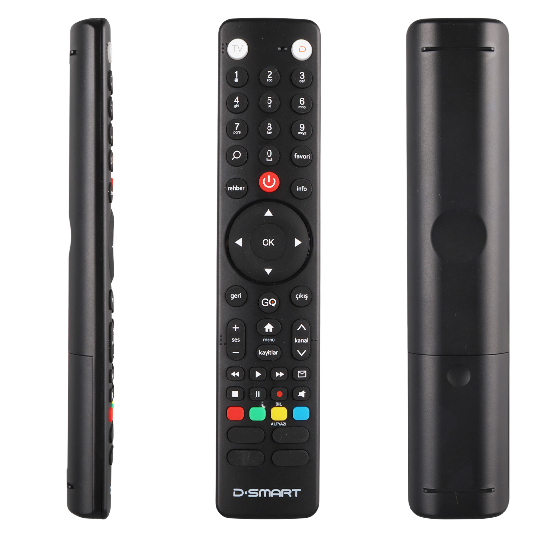 UYDU29120-D-SMART YENİ SERİS GO TUŞLU HD UYDU ALICI KUMANDASI