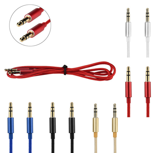 M0403-3.5 MM ERKEK/ERKEK RENKLİ STEREO AUX ÖRGÜLÜ KABLO 1 METRE KUTULU POWERMASTER