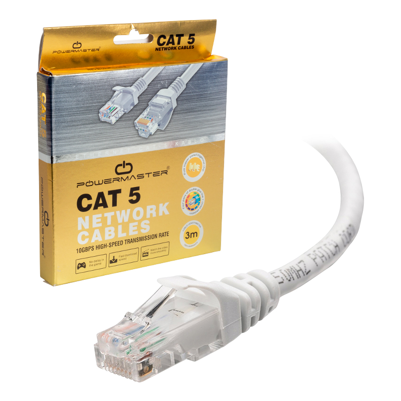 M0009-CAT5-3 METRE GRİ POWERMASTER KUTULU