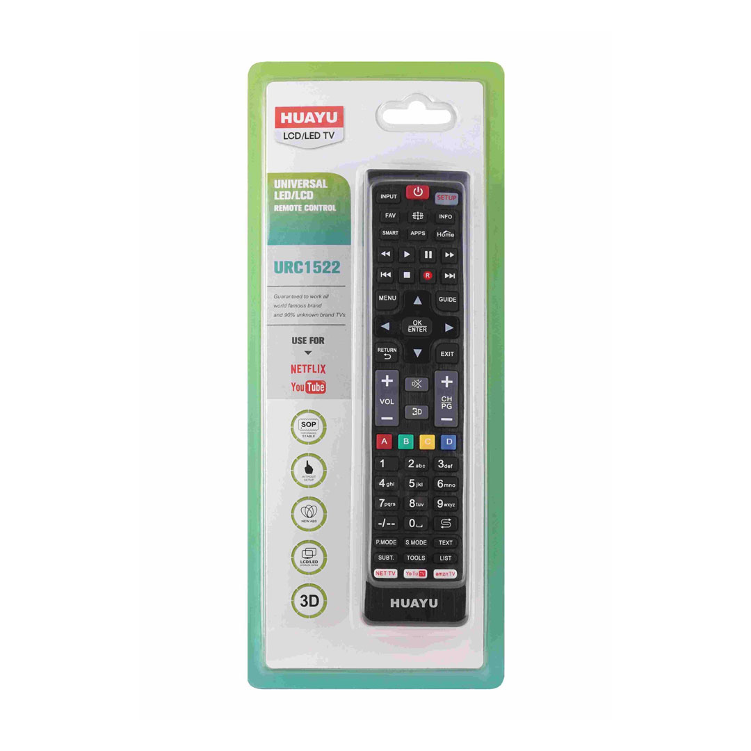 AKL21912-URC1522 NETFLIX-YOUTUBE-AMAZON TUŞLU UNIVERSAL LED-LCD TV KUMANDA (OTOMATİK ARAMA ÖZELLİKLİ)