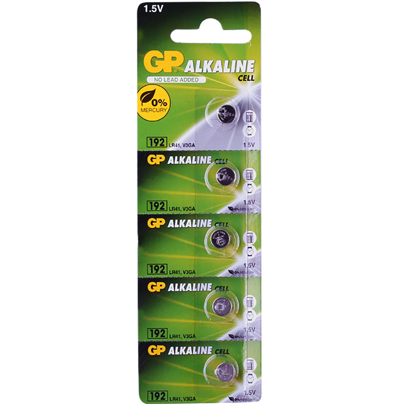 M0062-GP 192 1.5 VOLT LR 41 ALKALİN DÜĞME PİL 5'Lİ PAKET FİYAT-SAAT