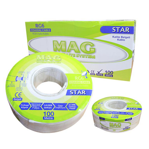 M0580-RG6/U4 MAG STAR ANTEN KABLOSU 48 TEL (100 METRE)