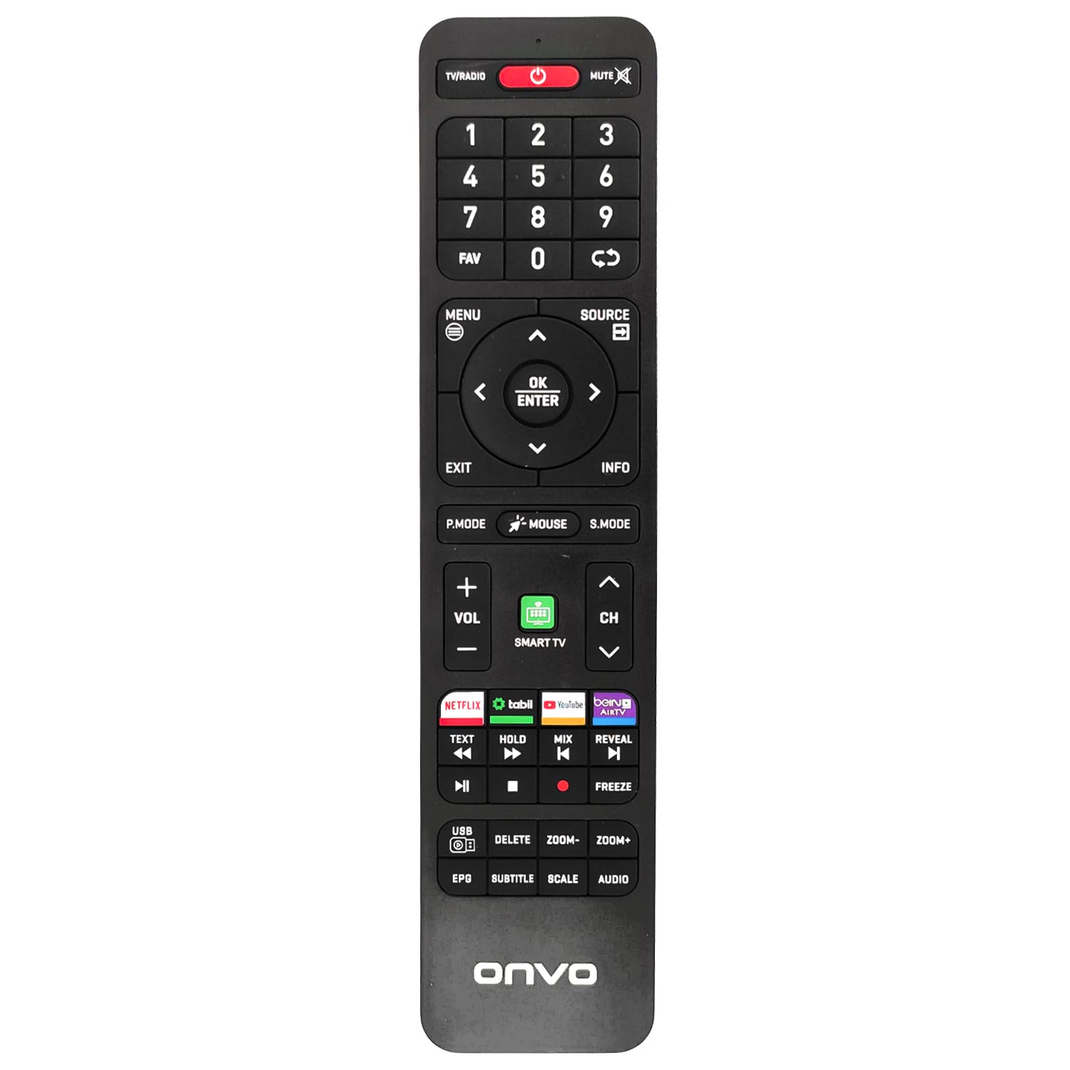 LCD5869-LCD LED KUMANDA ONVO NETFLİX TABİİ YOUTUBE BEIN CONNECT SMART TV TUŞLU