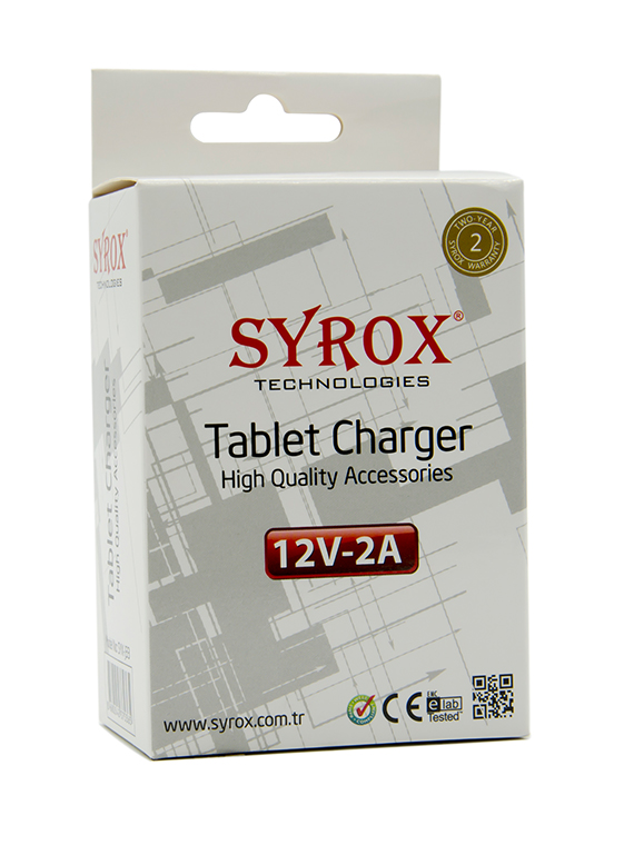 M0270-Syrox 12V 2Amper İnce Uç Tablet Şarj Cihazı