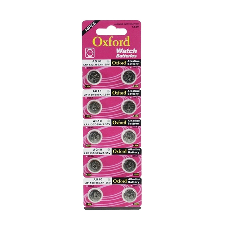 M0497-OXFORD AG10 LR1130 389 ALKALINE PİL 10'LU PAKET FİYAT-SAAT