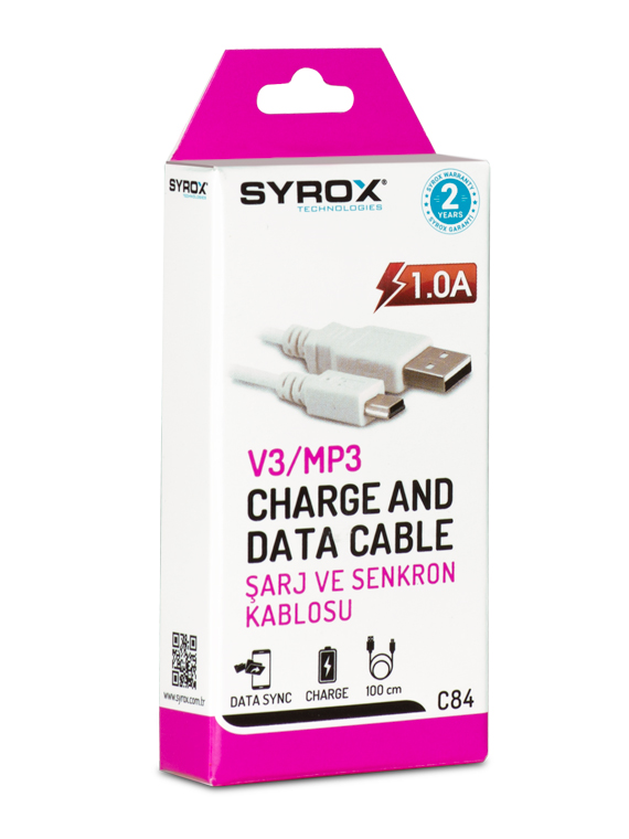 M0259-C84-Syrox 1 Amper Mot V3 / MP3 Eco Kablo