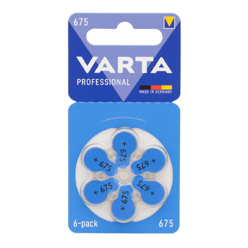 M0747-VARTA 675 NO KULAKLIK PİLİ 6'LI PAKET