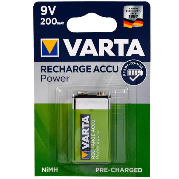 M0783-VARTA 9 VOLT 200 MAH ŞARJLI PİL