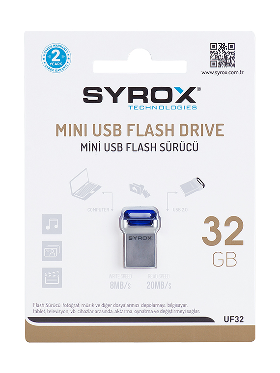 M0446-SyroxUF 32 Gb Mini Fit USB Bellek