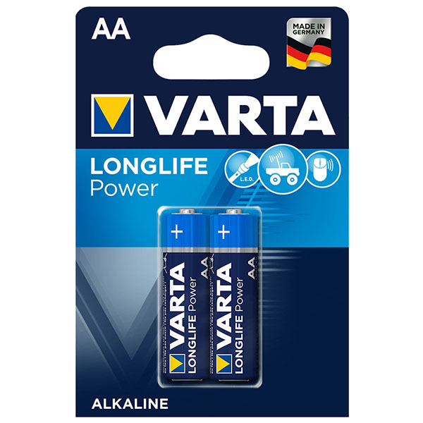 M0591-VARTA LONGLIFE POWER ALKALİN AA KALEM PİL 2'Lİ PAKET(TEKLİ FİYAT)