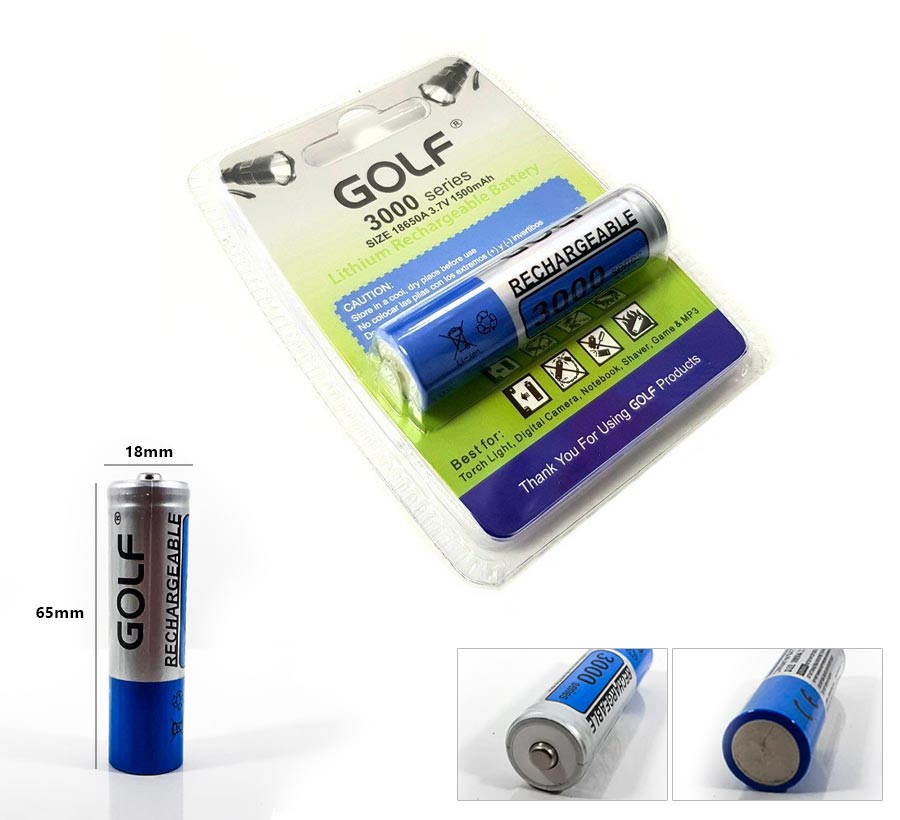 M0193- ŞARJLI PİL 3.7V 3000 SERİES 18650 1500MAH Lİ-İON GOLF