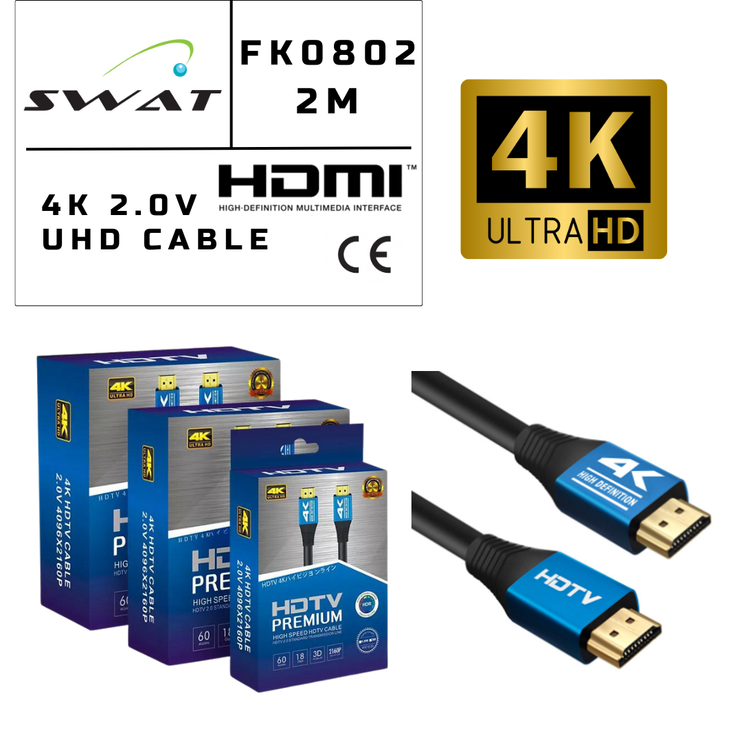 M2649-HDMI KABLO 2K 4K HD KABLO 2.0 - 2m - KUTULU 8mm