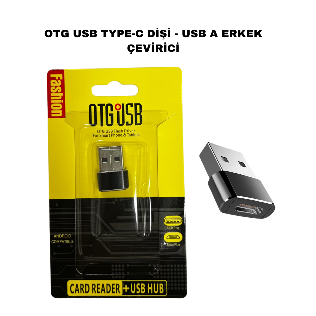 M2434-OTG USB TYPE-C DİŞİ - USB A ERKEK ÇEVİRİCİ