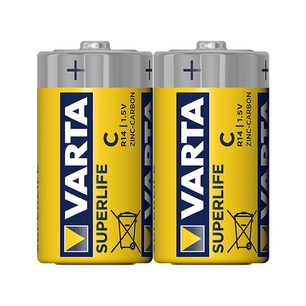 M0119-VARTA SUPERLIFE ÇİNKO ORTA BOY C PİL  (TANE FİYATI)