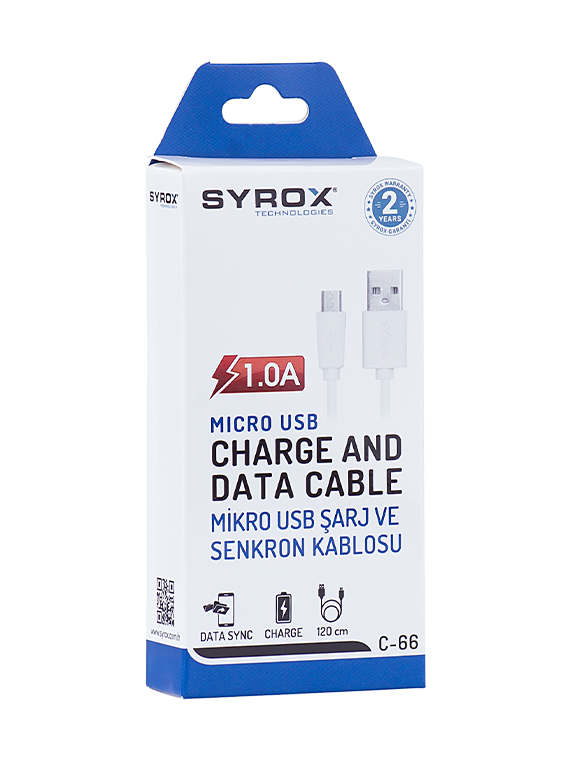 M0263-1A-1,2M-C66- Syrox 1 Amper 1,2M Eco Kablo (S3/S4)  