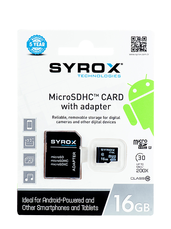 M0457-Syrox-MC16 GB MikroSD Hafıza Kartı