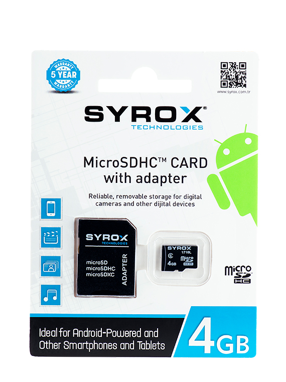 M0455-Syrox MC4 GB MikroSD Hafıza Kartı