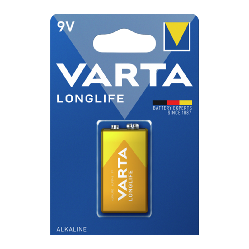 M0785-VARTA LONGLIFE POWER ALKALİN 9 VOLT PİL TEKLİ PAKET FİYAT