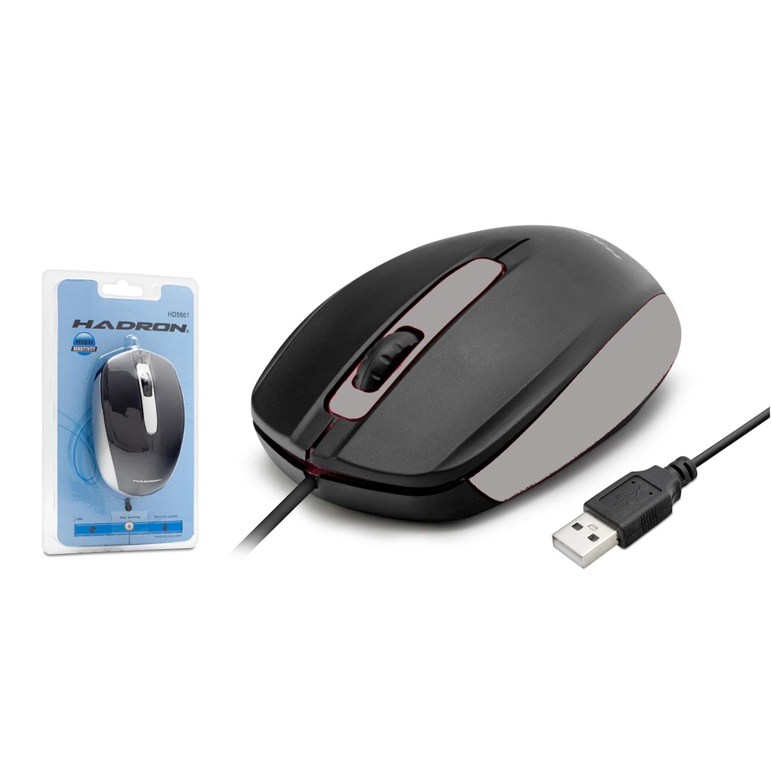 M0463-MOUSE KABLOLU USB 1480 DPI HADRON HR-5667