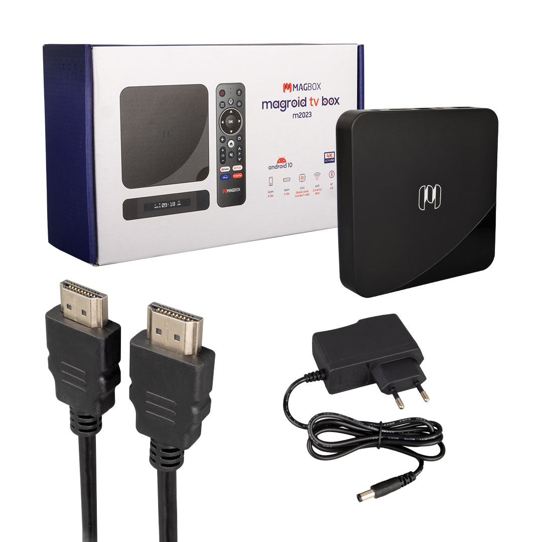 M2397-MAGBOX MAGROID TV BOX M2023 ANDROID SES KOMUTLU BT KUMANDALI 8 GB HDD 2 GB RAM 4K (ANDROID 12)