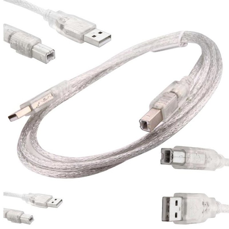 M0404-USB YAZICI KABLOSU 1,5 METRE 2.0V ŞEFFAF POWERMASTER (SL-U2015)