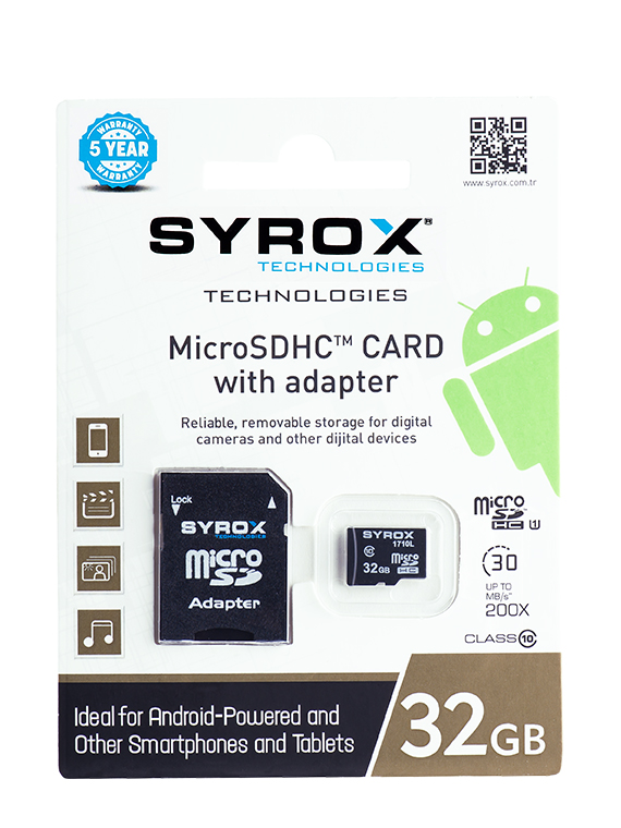 M0458-Syrox-MC32 GB MikroSD Hafıza Kartı