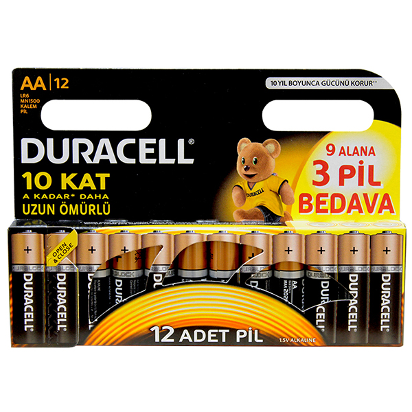 M0157-DURACELL AA KALEM PİL ALKALİN(TEKLİ FİYATI)